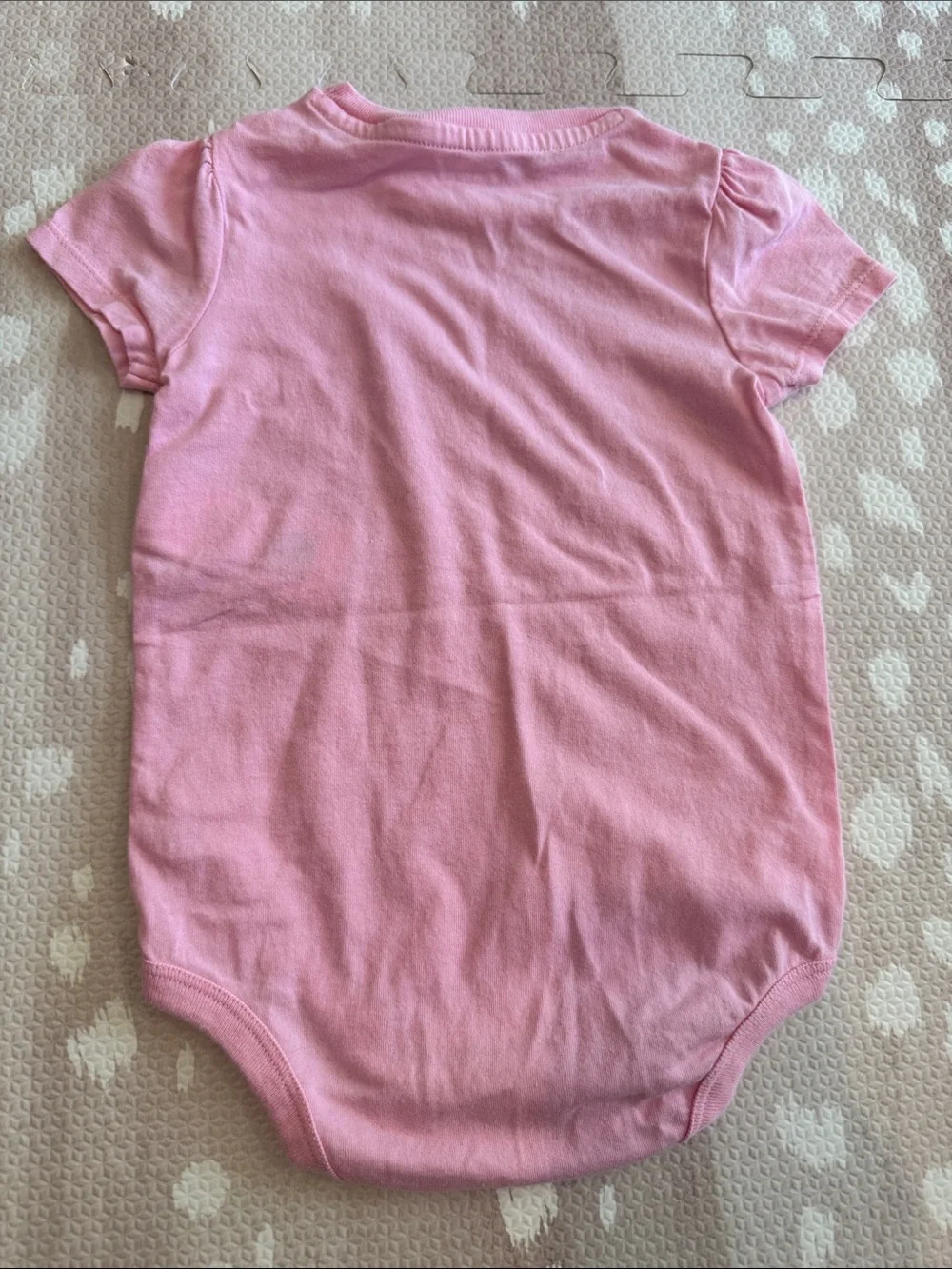 Ralph Lauren Baby Girl Pink Short Sleeve Bodysuit 12M Pony Logo